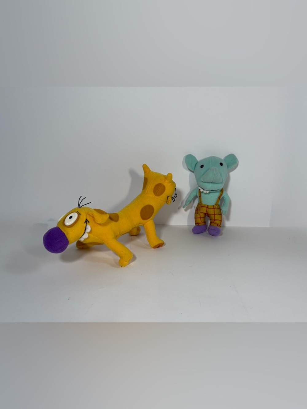 Vtg 1998 Mattel Nickelodeon CatDog Winslow Plush Set Toon Team 90s Nick Viacom